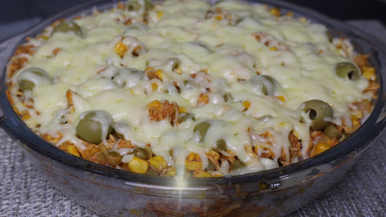 ARROZ DE FORNO COM FRANGO MAIS FÁCIL DO MUNDO