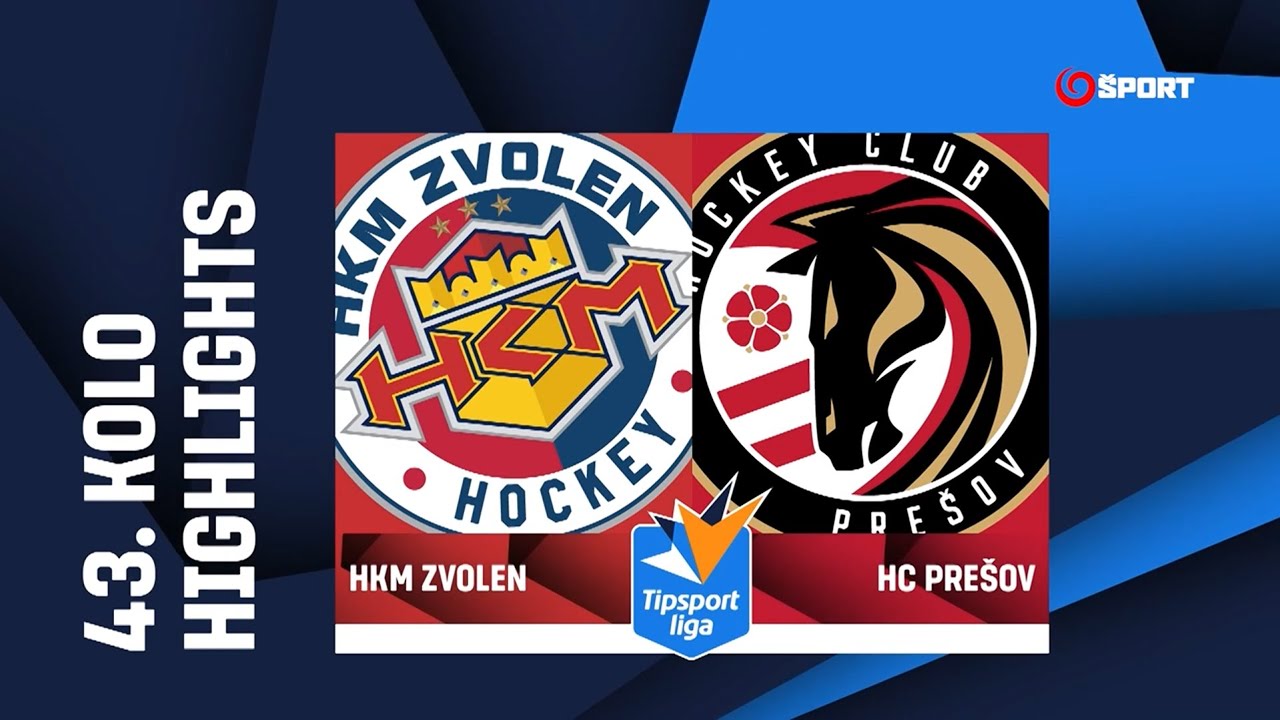 43. kolo: HKM Zvolen – HC Prešov 5:1 (2:0, 3:0, 0:1)