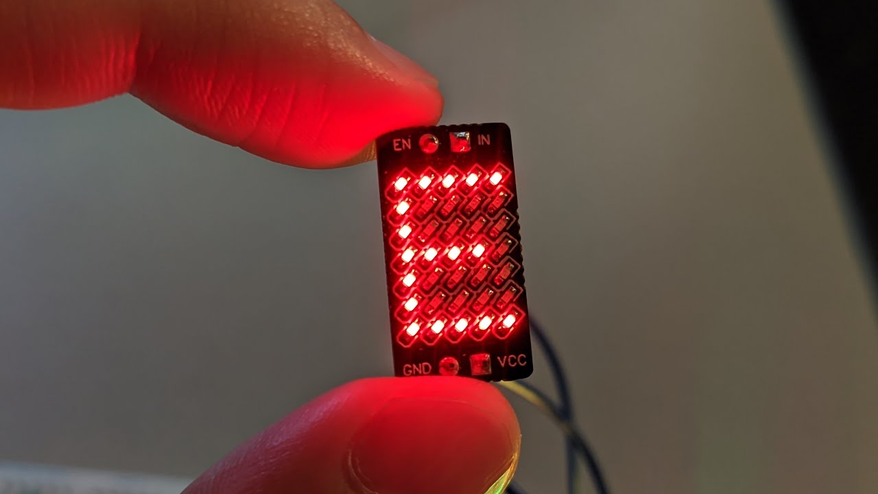 Tiny 5x7 0402 LED Dot Matrix display