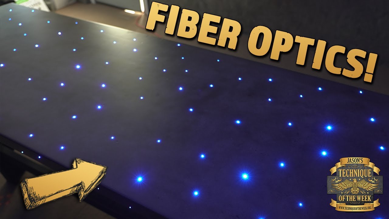Install Fiber Optics in a Concrete Countertop!