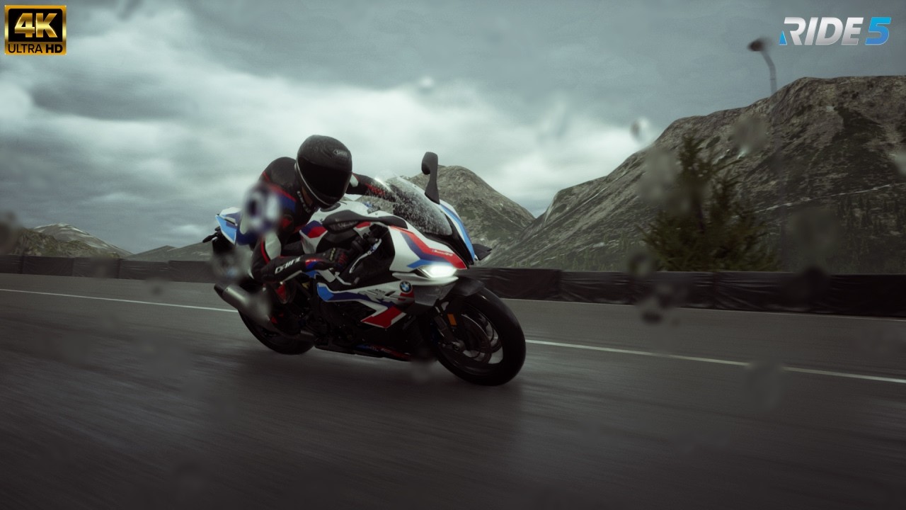 RIDE 5 4K | BMW M 1000 RR Perfect Race in Heavy Rain | Ultra-Realistic Gameplay | No Commentary