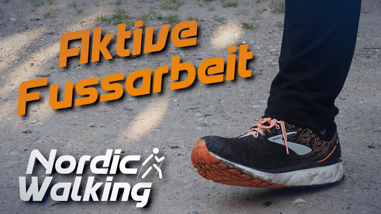 Aktive Fußarbeit beim Nordic Walking