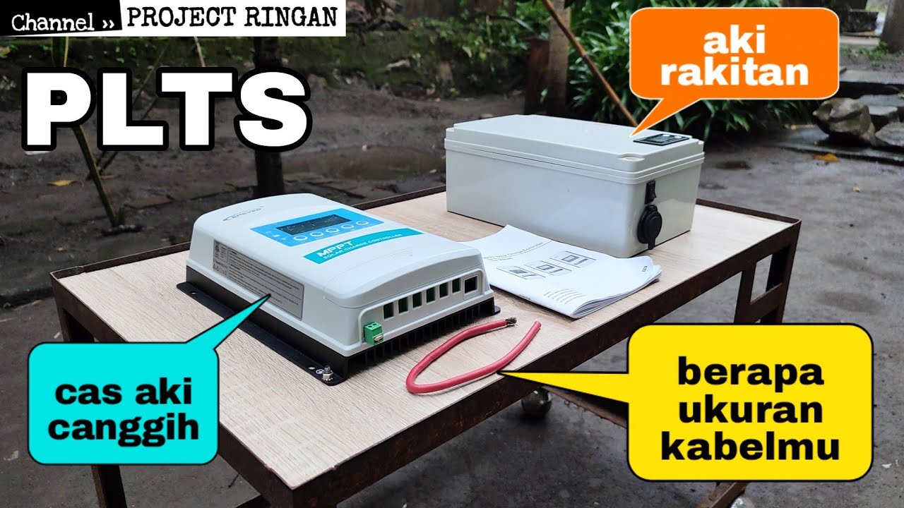 informasi brutal !! ukuran kabel PLTS semua scc dengan buku panduan & setting scc epever + baterai