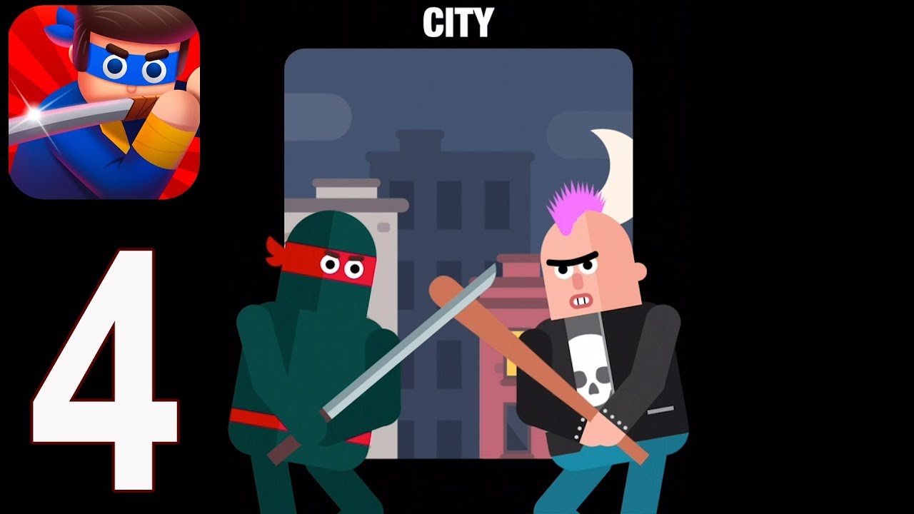 Mr Ninja - Gameplay Walkthrough Part 4 - Classic City(iOS)