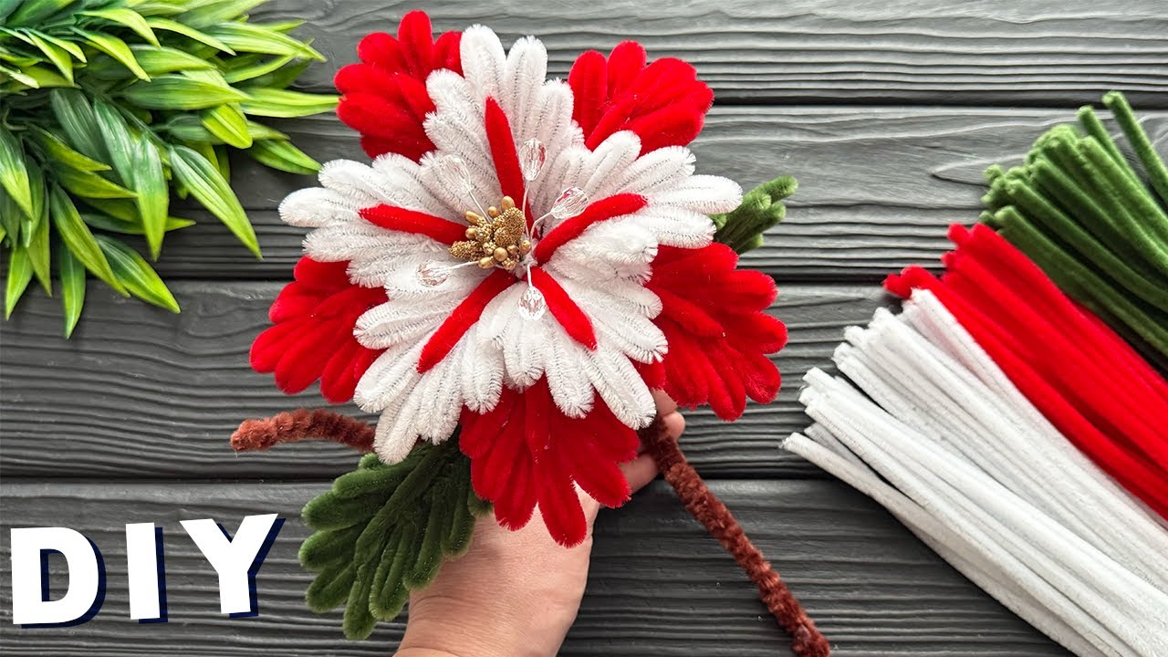 DIY Pipe Cleaner Crafts How to Make Easy Flower from Chenille Stems Pipe Cleaner Flowers Ideas
