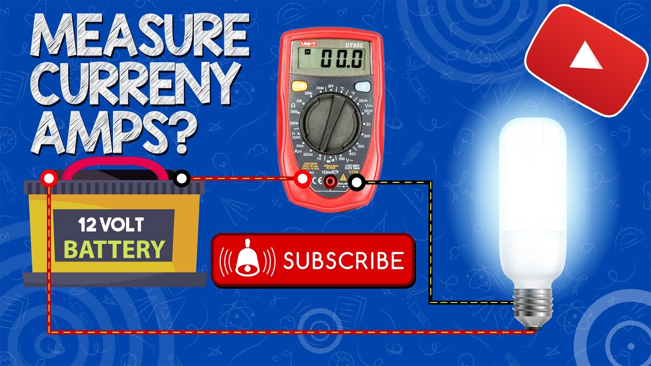 How to measure current / Amperes with a Digital multimeter in Urdu/Hindi | Multimeter in Hindi