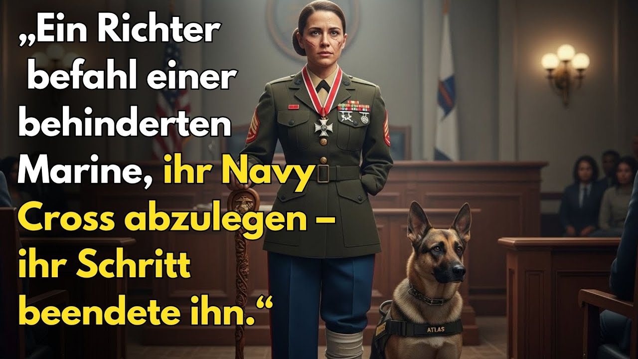 „Ein Richter befahl einer behinderten Marine, ihr Navy Cross abzulegen – ihr Schritt beendete ihn