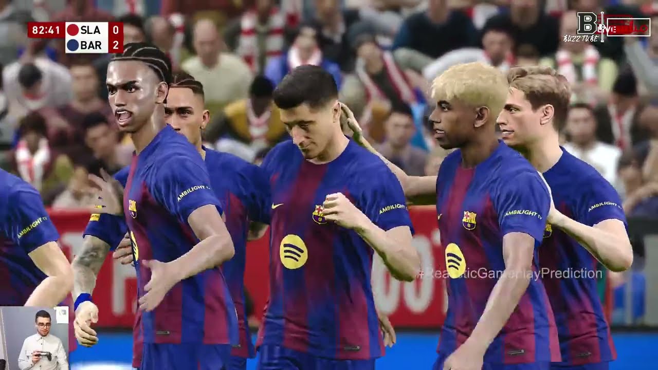🔴بث مباشر برشلونة ضد سلافيا براغ | دوري أبطال أوروبا 2026 | محاكاة مباراة اليوم