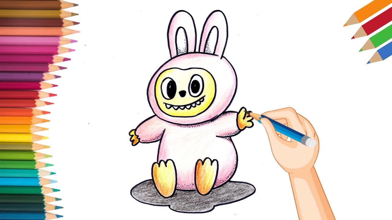 Como desenhar labubu kawaii