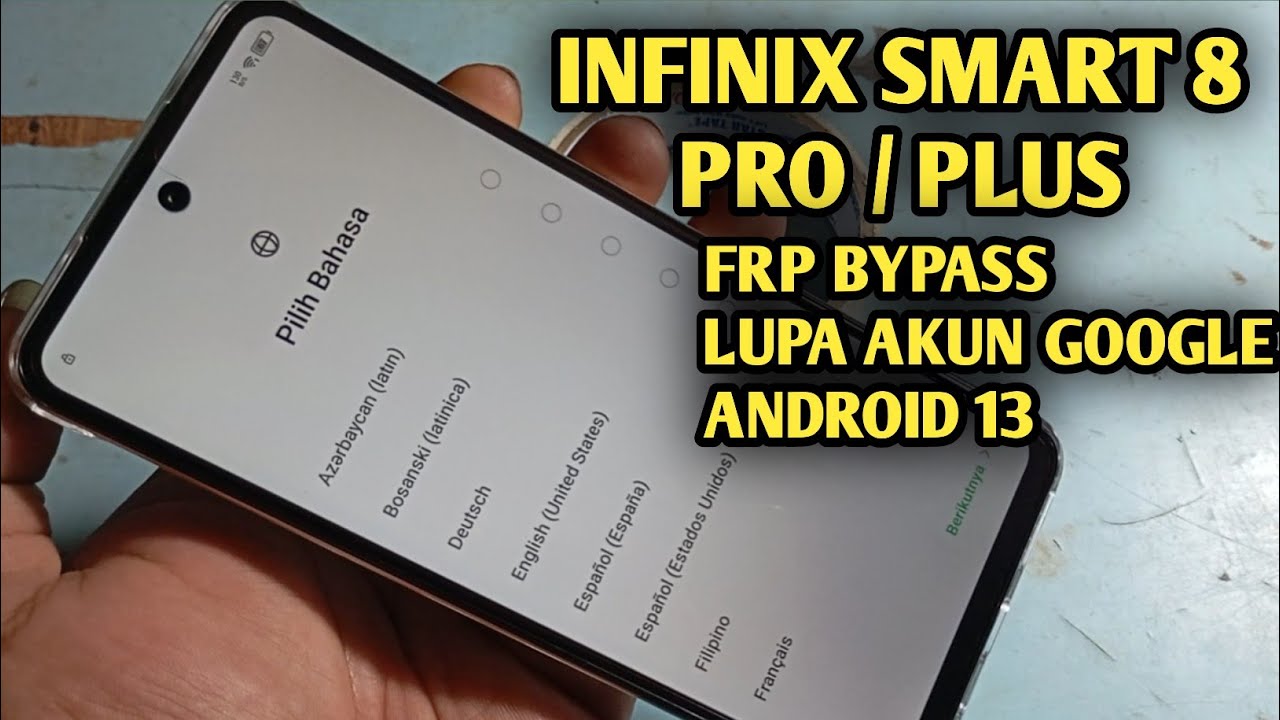 Infinix Smart 8 Plus Frp Bypass