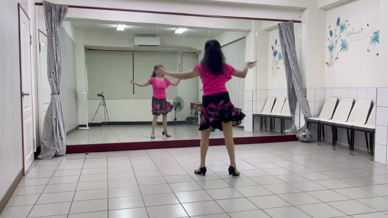將你放在心底(倫巴)~中政舞蹈班  #背面示範:巫沛榆
