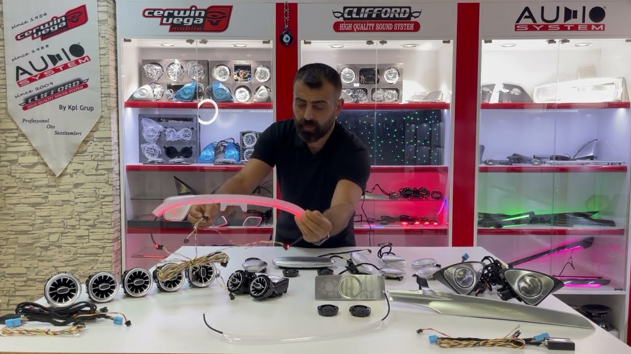 MERCEDES BENZ C SERİSİ W205 2014-2021 FULL SET İÇ AMBİYANS AYDINLATMA