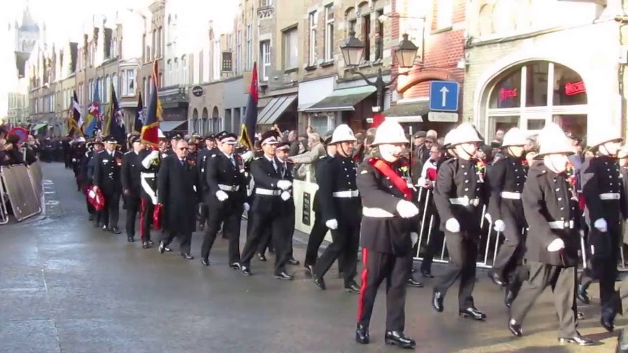 Poppy parade, Remembrance, Belgium 11/11/2016 - part 1/4 - Last post Ypres