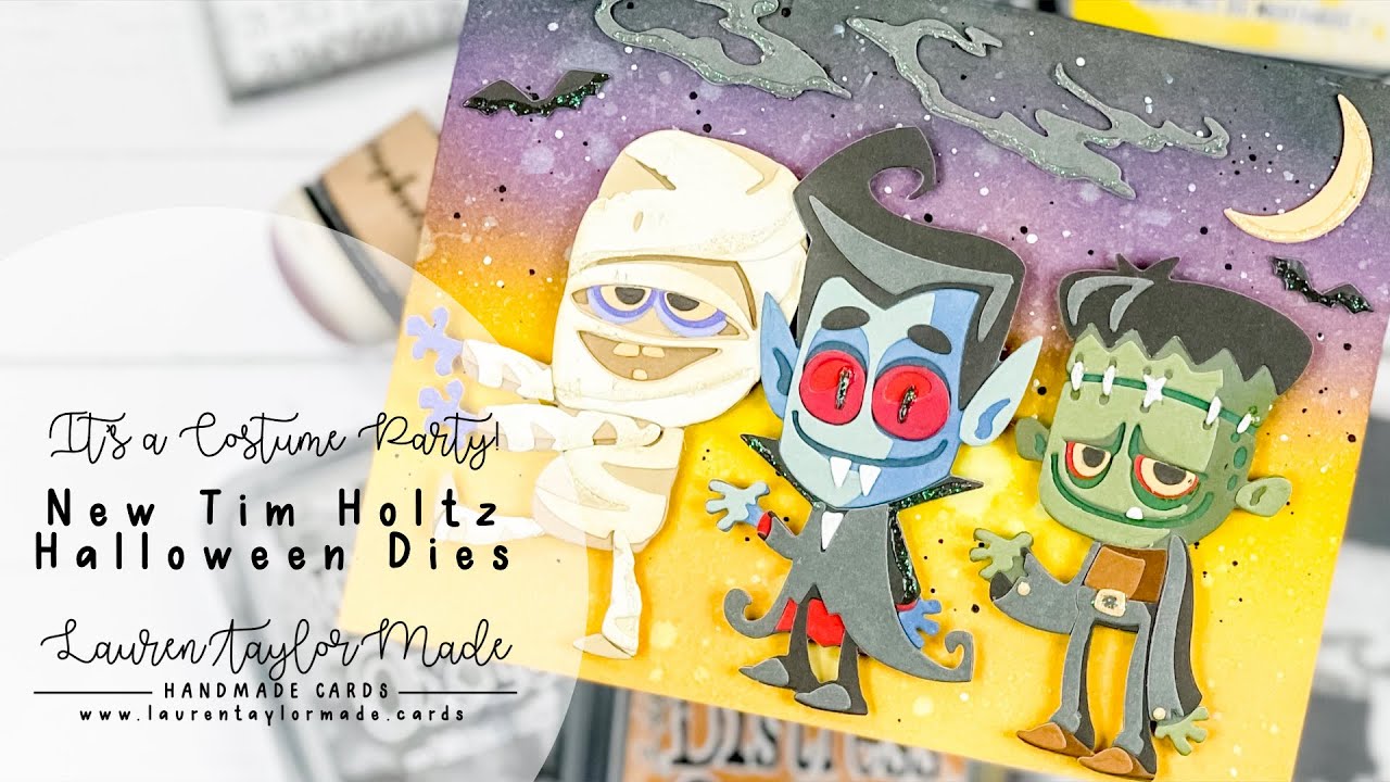 It's a Costume Party! || A Card Making Video with New Tim Holtz Halloween