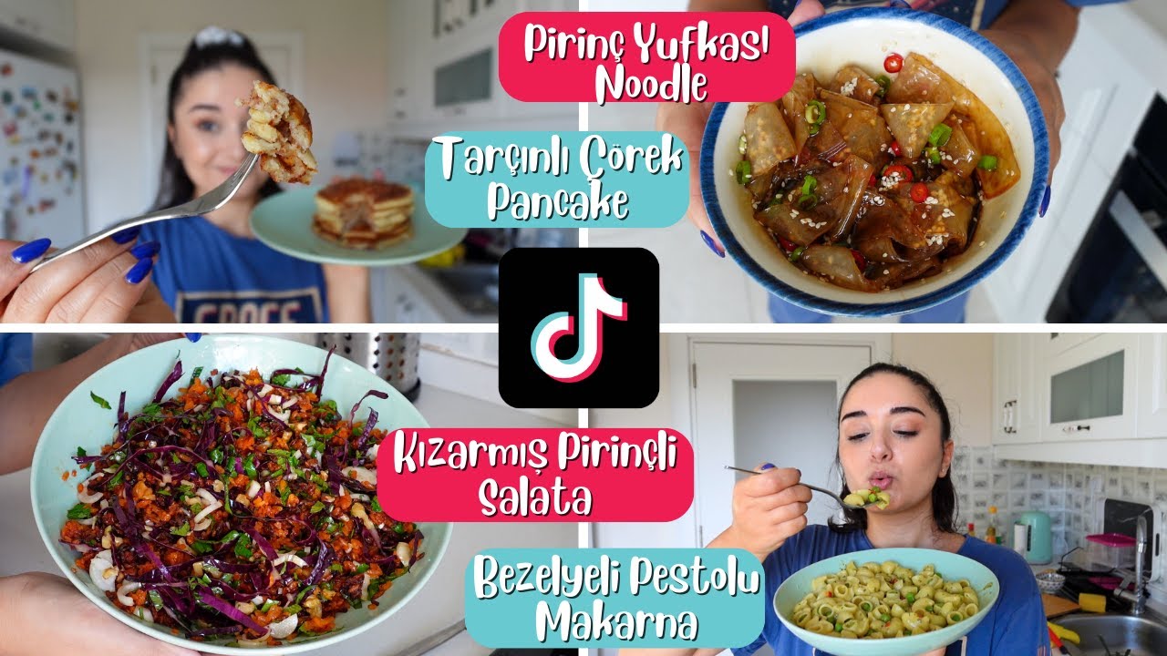 TİKTOK TARİFLERİ | Tarçınlı Çörek Pancake, Pirinç Yufkasından Noodle, Kızarmış Pirinçli Salata