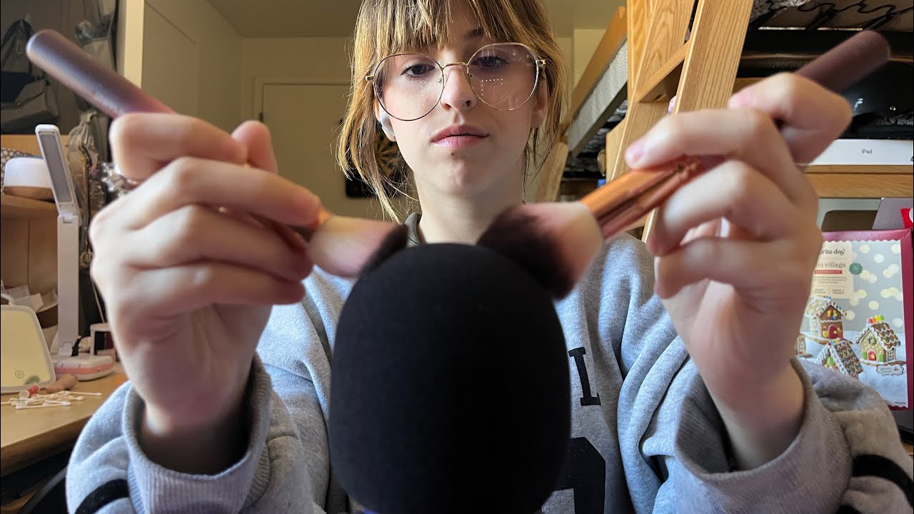 ASMR Mic Brushing (5+ brushes)