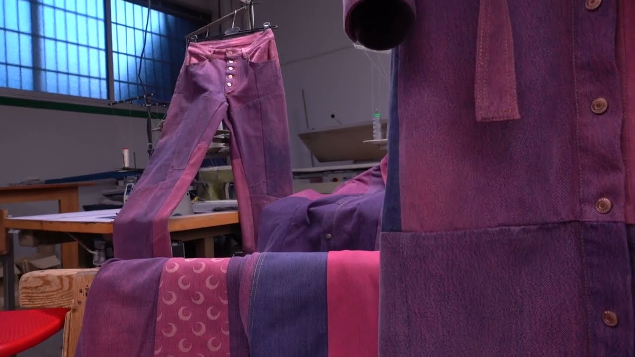 MARINE SERRE REGENERATED - PINK DENIM Spring/Summer 2022