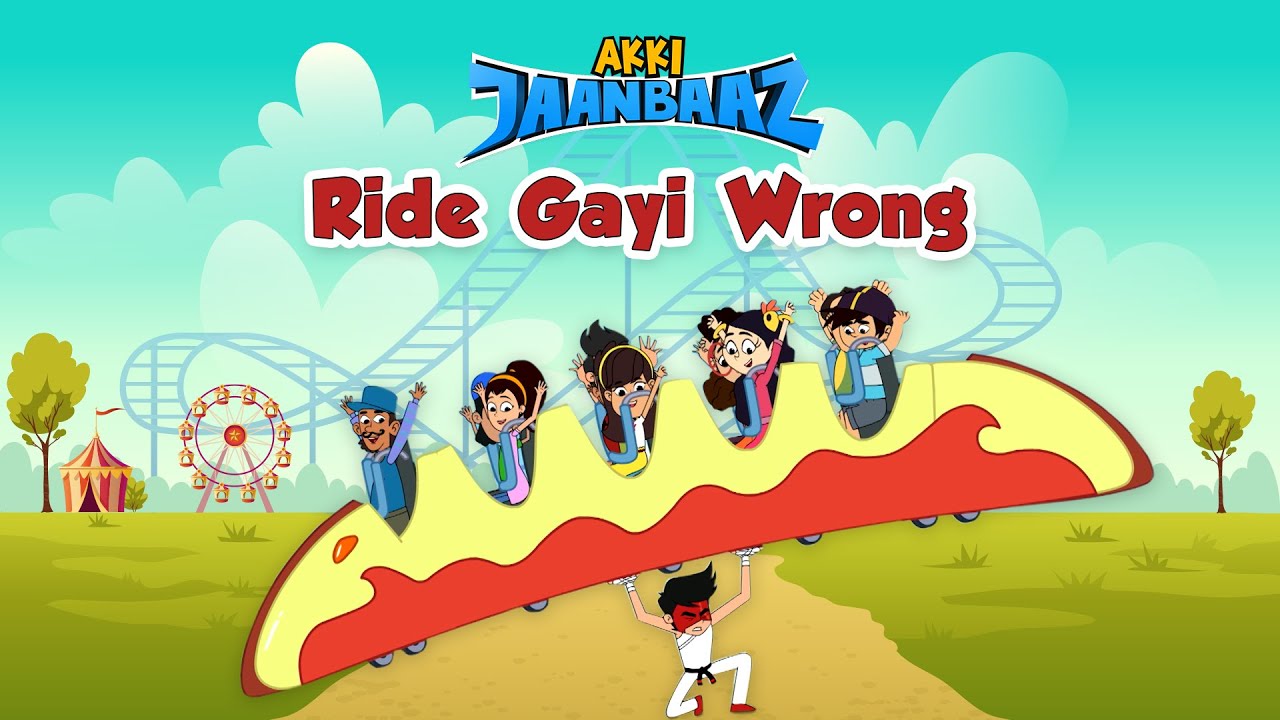 Roller Coaster Ride Gayi Wrong | Akki Jaanbaaz | Cartoons for Kids in Hindi | Gubbare TV