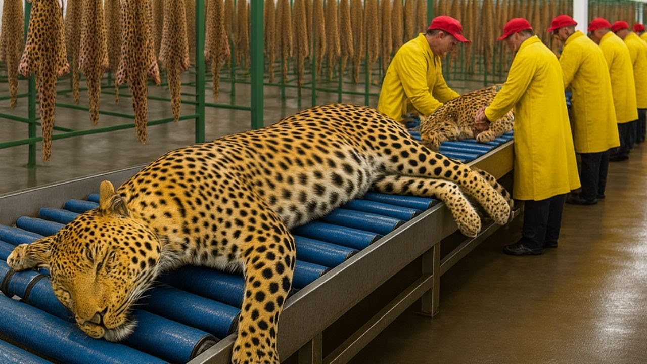 Leopard Leather Factory | Full Inside Process of Turning Rare Leopard Skin into Luxury Products