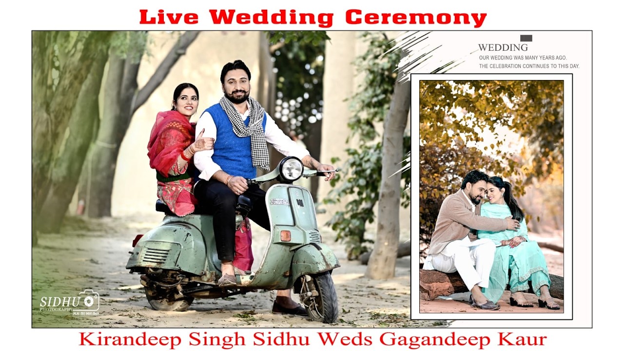 Live wedding Ceremony ❤️ Kirandeep Sidhu & Gagandeep Kaur ❤️ 📸 Sidhu Photography Jalal.94641-59414