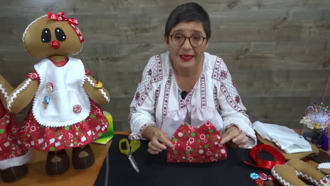 Galleta de jengibre con vestido. Yasna Pino. Casa Puchinni. Incluye moldes.