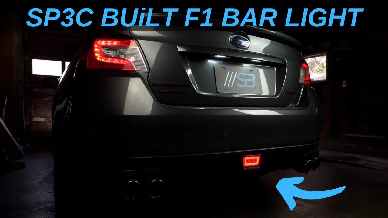 SP3C BUiLT F1 Bar Style LED Rear Fog Light Overview and Install (2015-2021 WRX/STI)