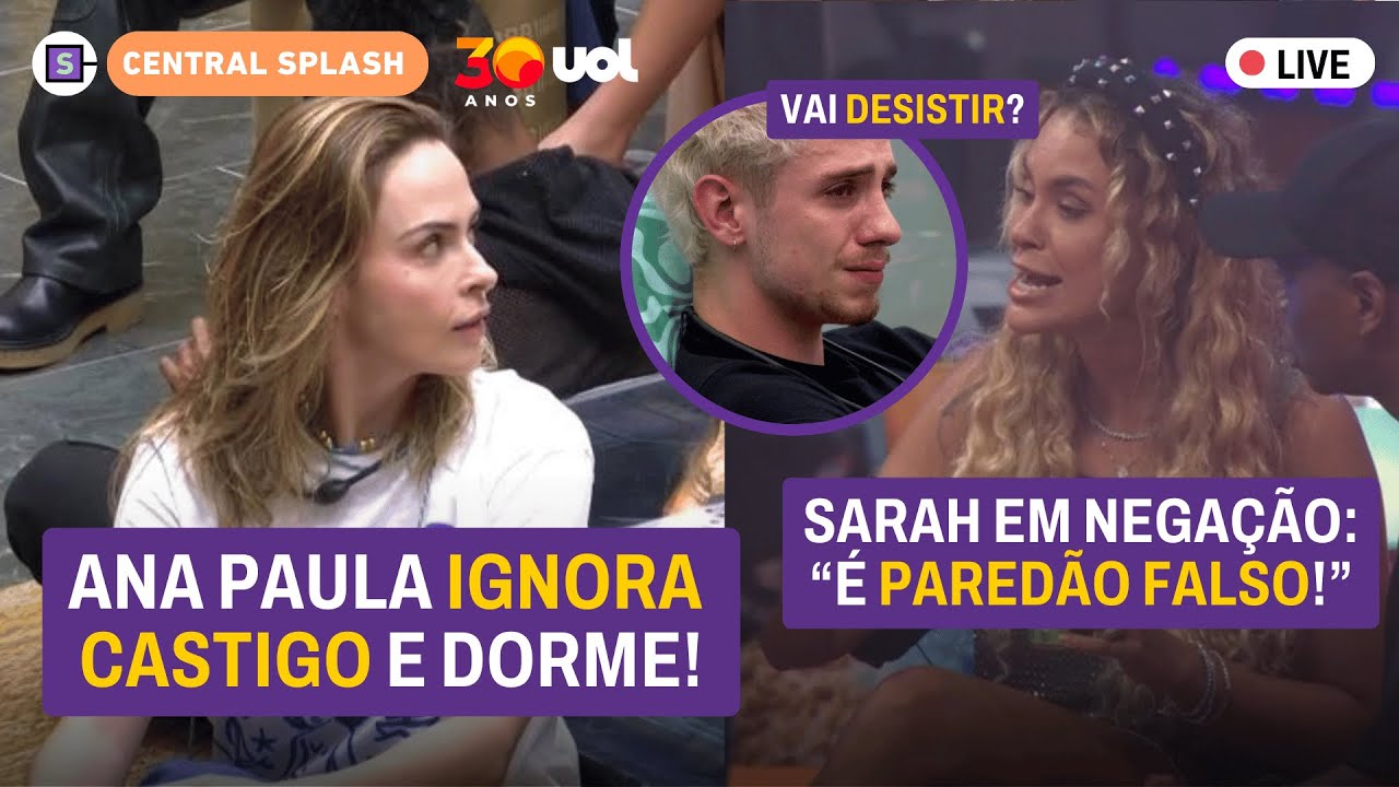 🔴 Ana Paula ignora castigo de Maxiane; Sarah em negação; Ricardo do Quarto Branco AO VIVO! E+