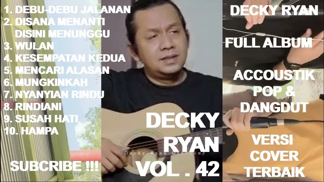 DECKY RYAN Full Album Vol. 42 - Debu debu Jalanan ! Kesempatan Kedua ! Wulan ! Mungkinkah (cover)