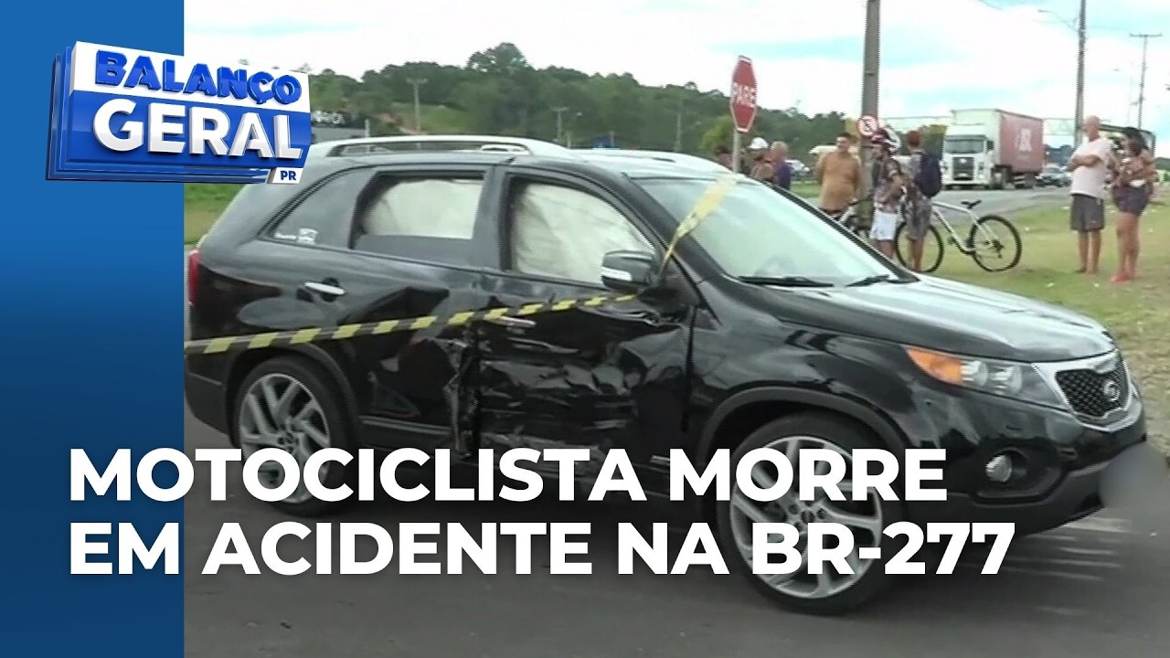 Acidente na BR-277: motociclista morre após bater em carro na marginal