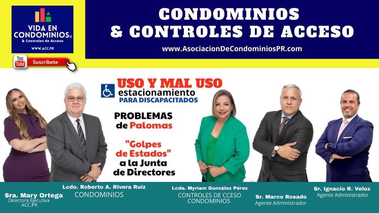 Uso y Mal Uso Estacionamiento  Discapacitados, Problemas Palomas y Golpes de Estados a la Juntas