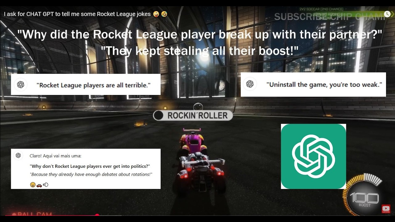 I ask CHAT GPT to tell me some Rocket League jokes 🤪🤣