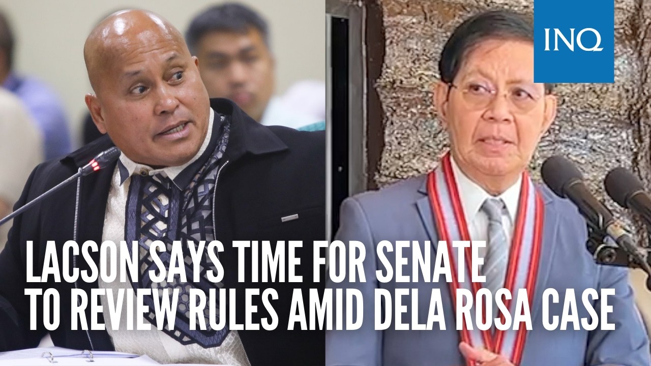 Lacson says time for Senate to review rules amid Dela Rosa case