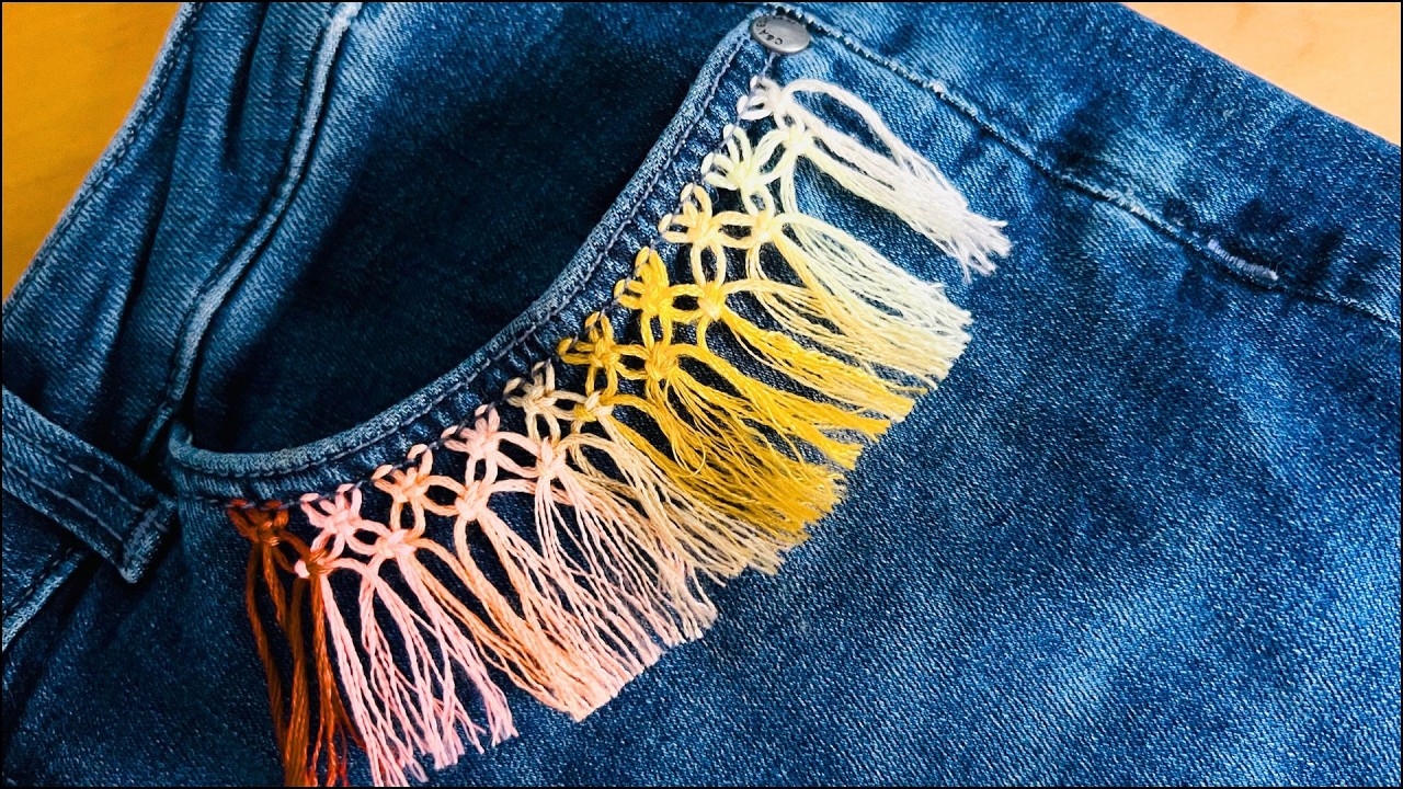 Creative Way to Upcycle Old Jeans ♻️