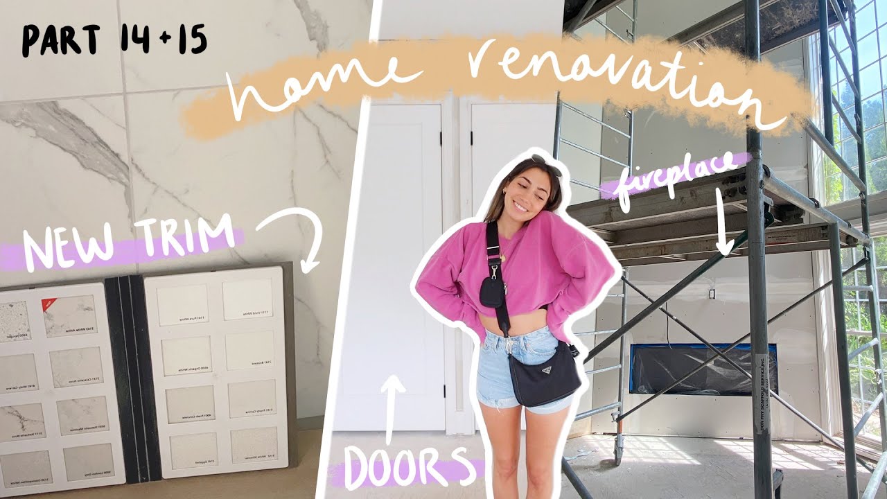 HOME RENOVATION WEEK 14+15 // doors are IN + fireplace wall is done!