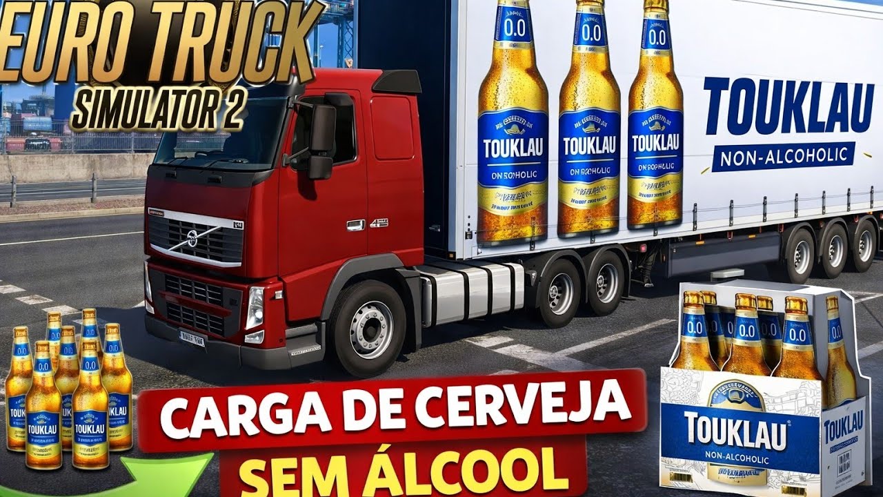 Euro truck 2 transporta carga de cerveja sem álcool 