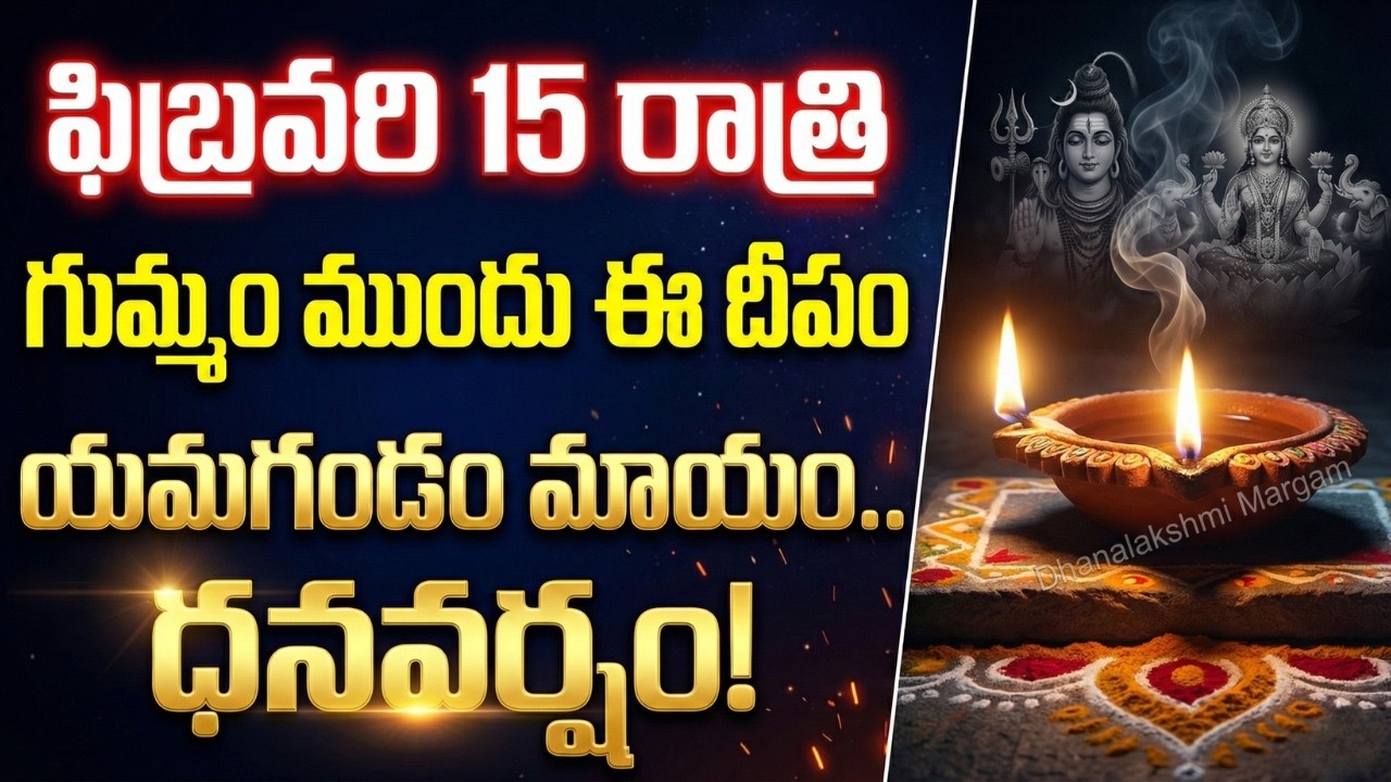 ఫిబ్రవరి 15 రాత్రి.. గుమ్మం ముందు ఈ ఒక్క దీపం వెలిగిస్తే.. యమగండం మాయం, కోట్లకు పడగలెత్తడం ఖాయం!