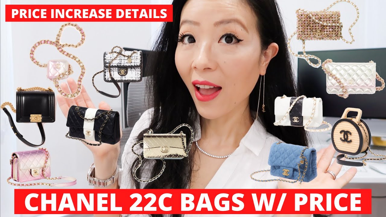 Chanel 22C Cruise 2022 Bags Collection And Price Increase | Chanel 22c bags with price details
