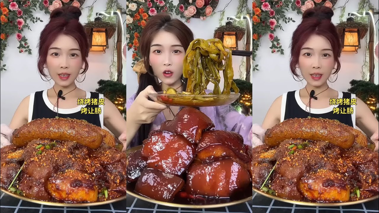 【ASMR】【MUKBANG】SPICY BRAISED PORK BELLY | EATING SHOW |CHINESE MUKBANG |食べ |吃播 LOVE ASMR•JENNIE #咀嚼音
