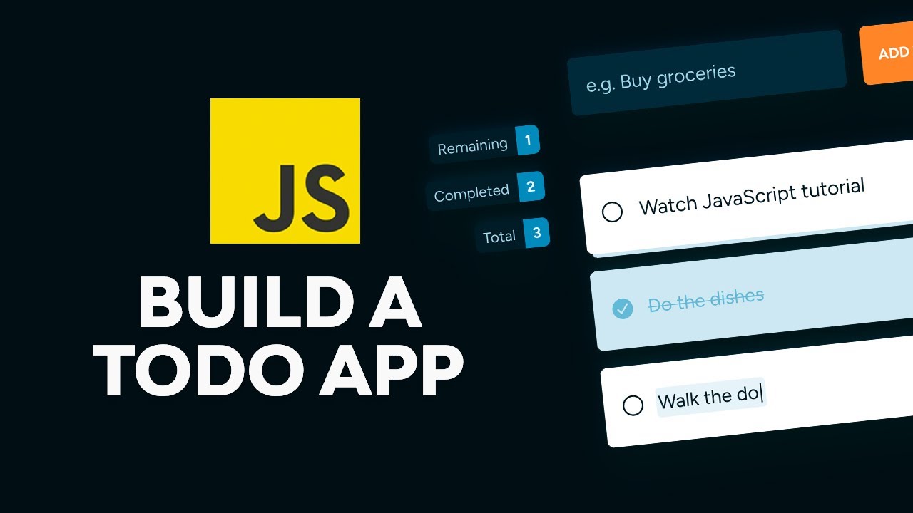 Build a TODO App With JavaScript (And Local Storage)