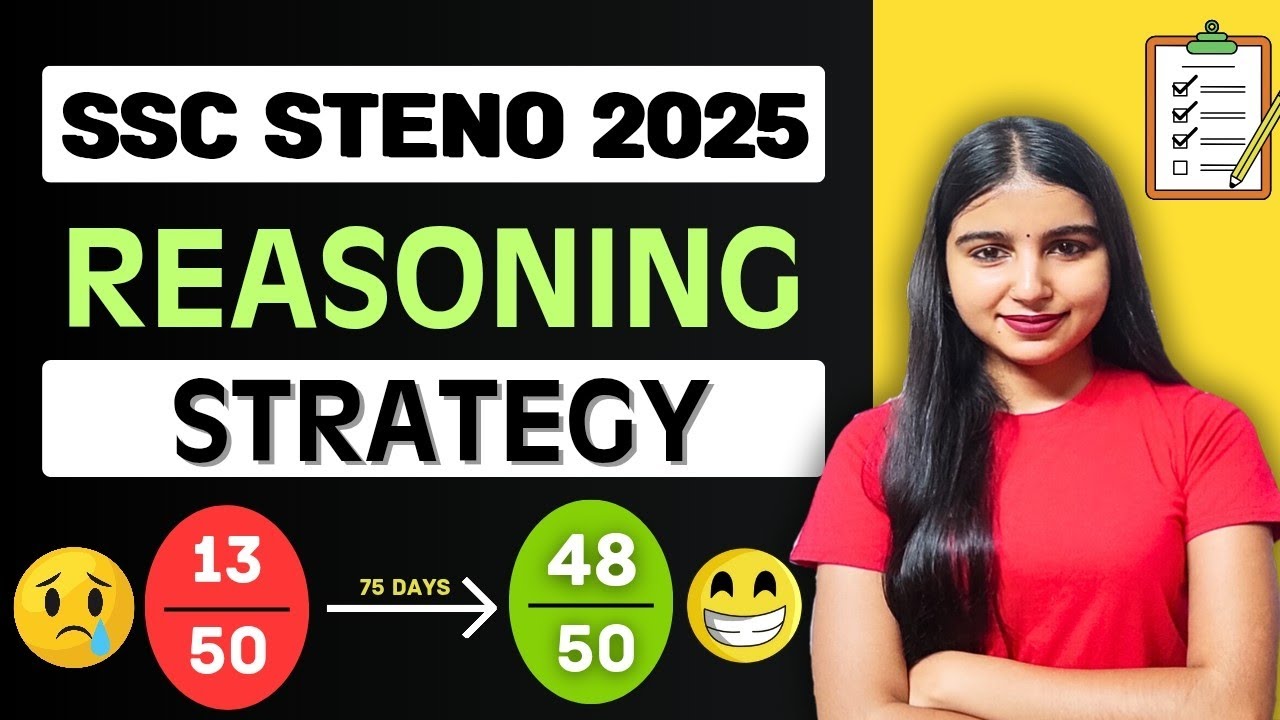 SSC STENO 2025 REASONING STRATEGY🔥| 75 DAYS PLAN | BOOKS 📚| SYLLABUS | WEIGHTAGE | SSC STENO 2025