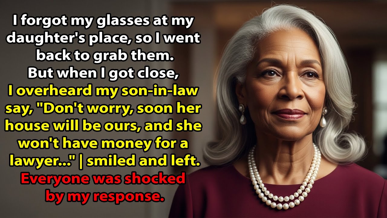 Forgot my glasses at my daughter’s house, went back… but what I heard made me freeze!