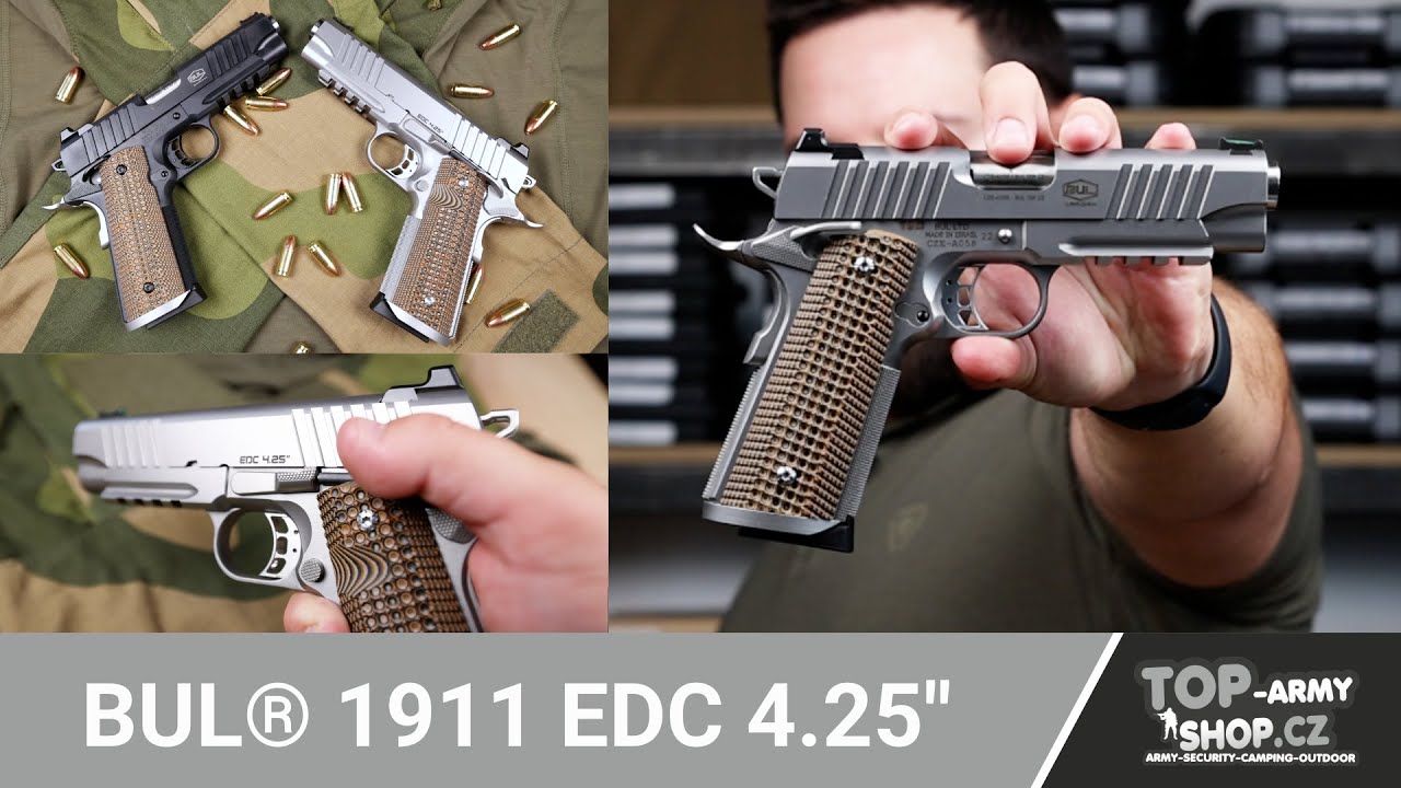Pistole BUL&reg; 1911 EDC - par&aacute;dn&iacute; z&aacute;ležitost pro no&scaron;en&iacute;! Rigad