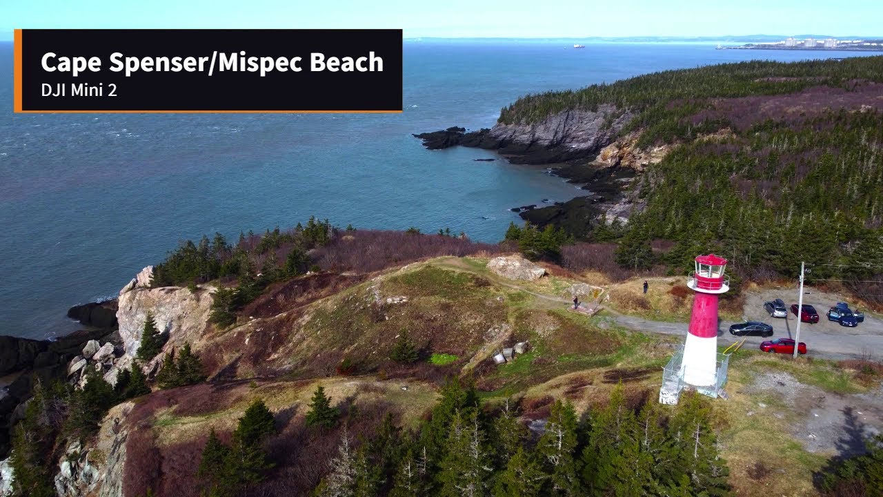 Drone the Cape Spencer/Mispec Beach (DJI Mini 2) - 04/22/23