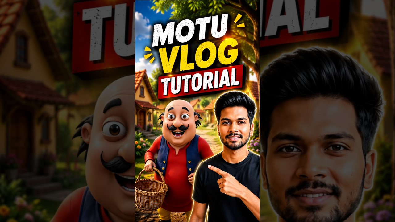 AI Se Motu Patlu Vlog Video Kaise Banaye? 🤯 Full Tutorial (Hindi) | Free AI Tools