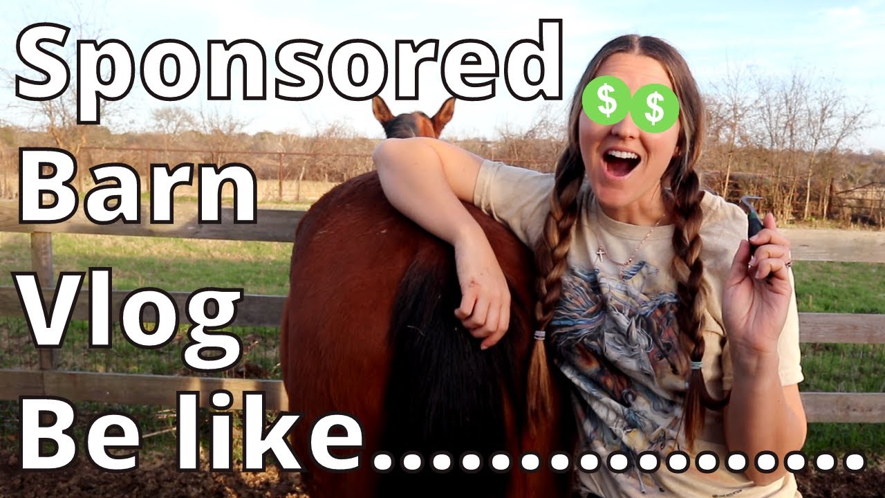 Sponsored Barn Vlog be like 🐴😂
