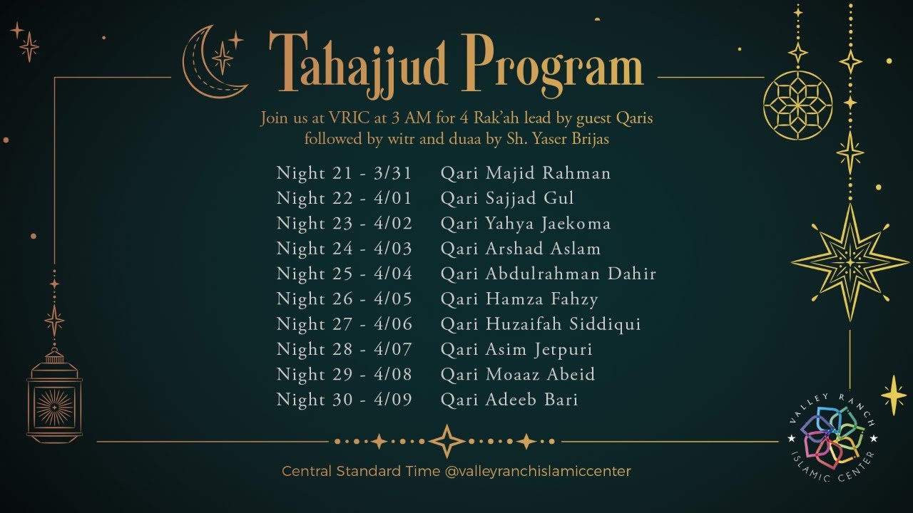 Tahajjud and Witr | Night 23 | Qari Yahya Jaekoma