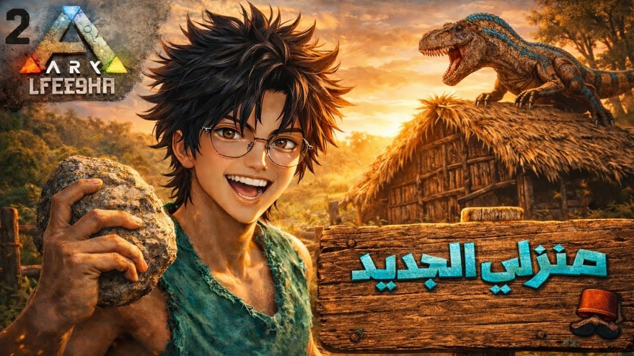 ارك موبايل منزلي الجديد+اسرع طريقة لجمع الحديد😱🔥2#ARK LFE9HA