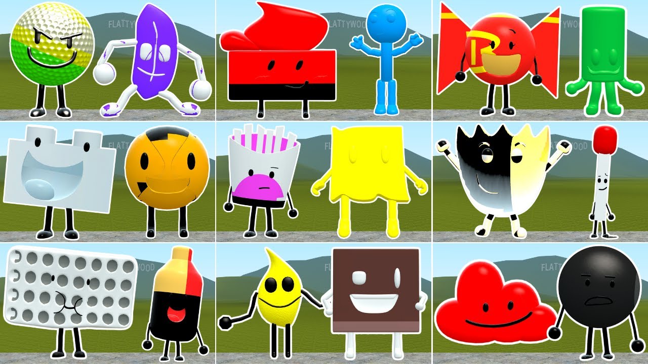 Combination of All Colors 3D Memes Nextbot And Playing as 3D Memes in Gmod