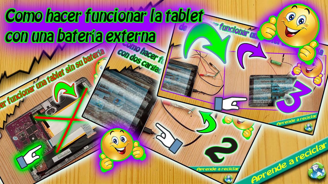 Como hacer funcionar la tablet con una batería externa