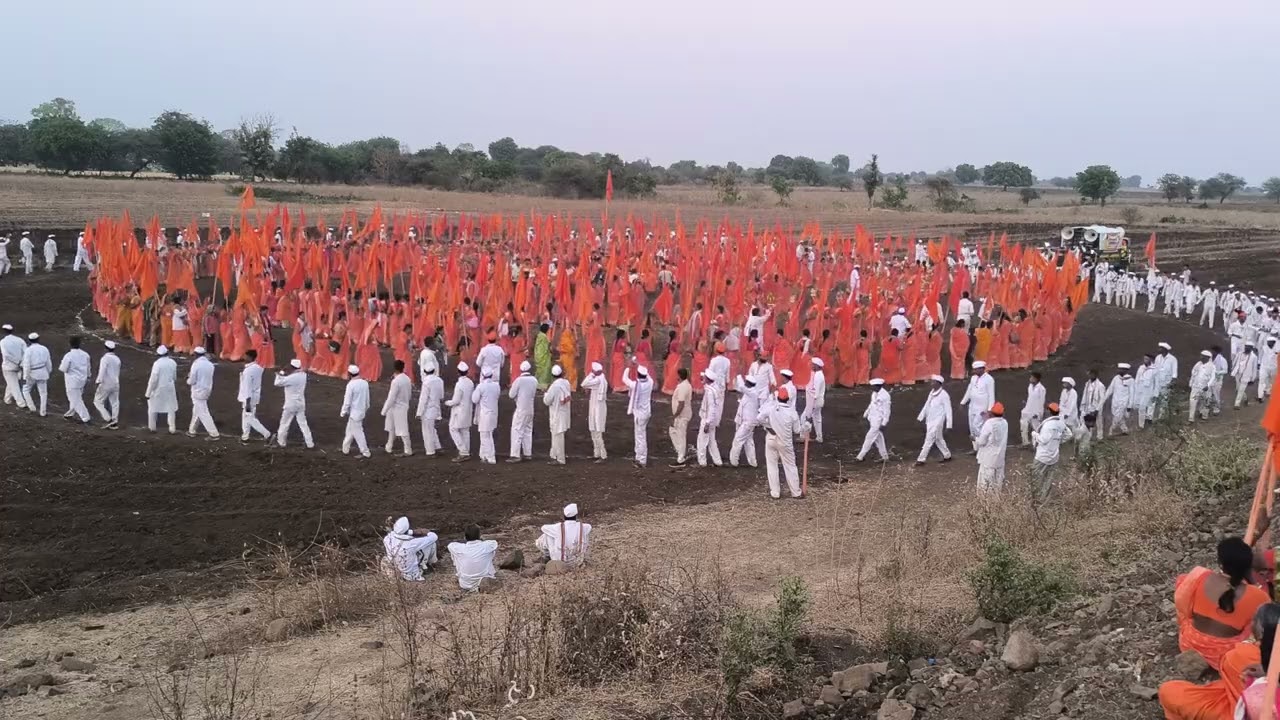 संपूर्ण रिंगण /संत गजानन महाराज दिंडी सोहळा/उदयनंतर उंद्री/Sant Gajanan Maharaj payi dindi sohala..